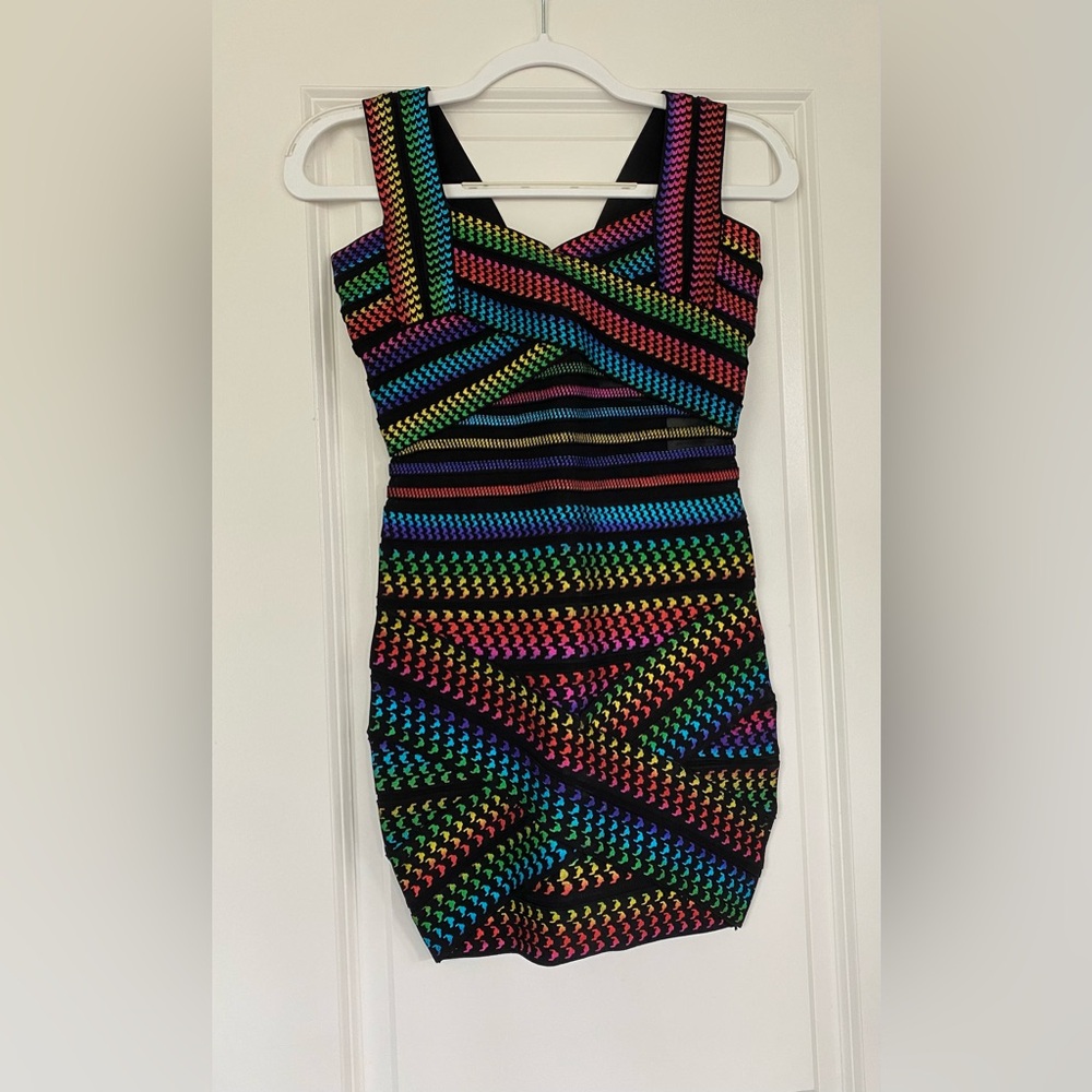 Katie J NYC Multicolor Striped Teen Dress